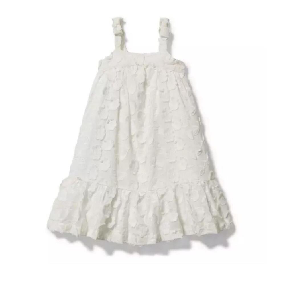 8-10 years Janie and Jack Floral Jacquard Midi Dress children's sleeveless